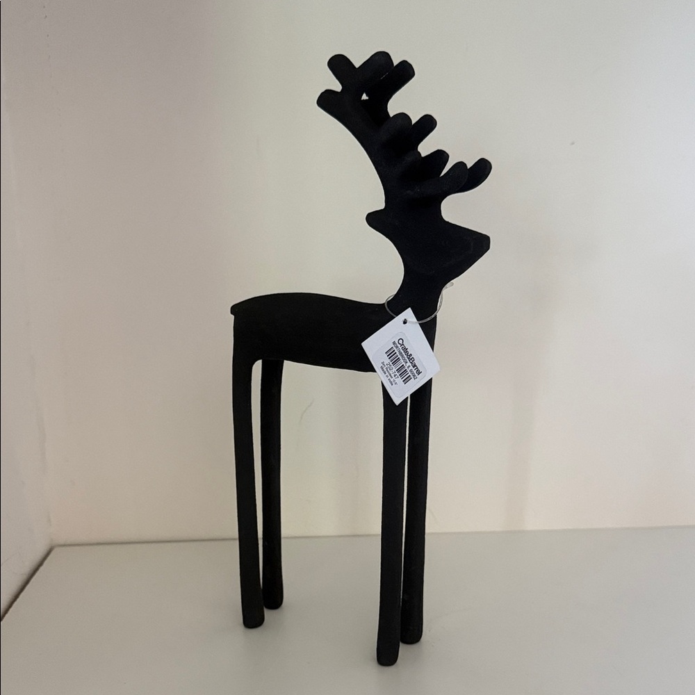 Crate&Barrel zinc black Reindeer 10.5”